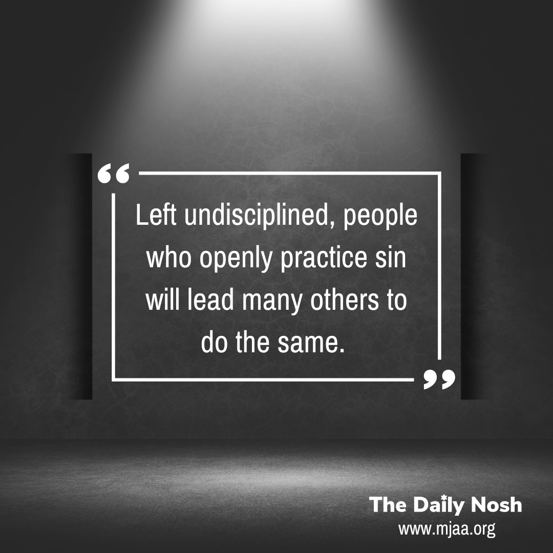 The Daily Nosh - I Timothy 5:20
