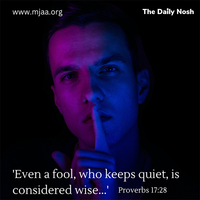 The Daily Nosh - Proverbs 17:28
