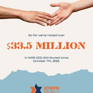 Joseph Project International Surpasses $33.5 Million in Humanitarian Aid Across Israel
